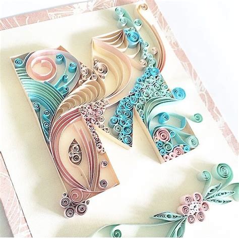 If you have an idea please let me know. Quilled Typography - Letter M | Quilling letters, Quilling ...