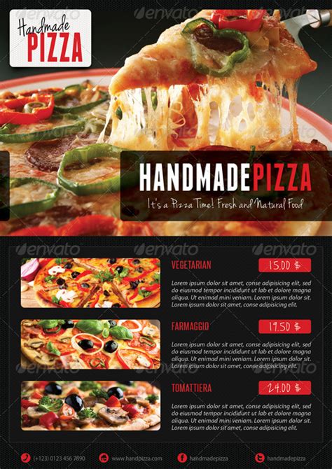 20 best pizza restaurant flyer psd templates good pizza pizza menu menu flyer