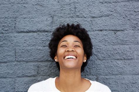 Premium Photo Beautiful African Young Woman Laughing