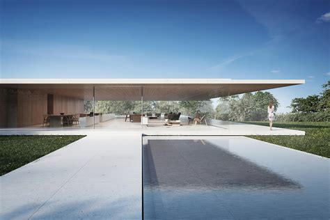 Fran Silvestre Designs Residence With Large Cantilevered Roof Stop The