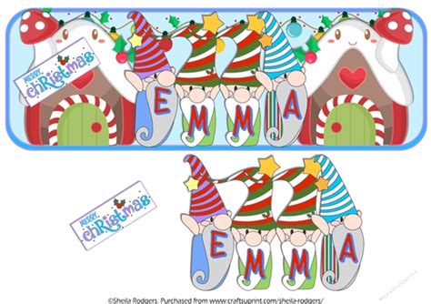 Christmas Gnome Names Emma Cup98493266 Craftsuprint