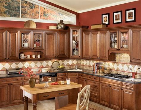 How to go from stained cabinets to antiqued ones. Chocolate Glaze Kitchen Cabinets Home Design - Traditional ...