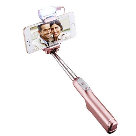 Mpow Selfie Stick With Fill Light Mpow Bluetooth Extendable Selfie Sticks With Built In Remote