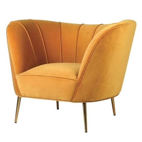 Canary Yellow Curved Chair Jarrold Norwich