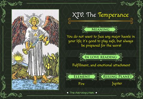 In a state of perfect balance, difficult things become easy and the easy does it there, ramjet. Pin on Tarot - Temperance