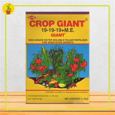 Crop Giant 19 19 19me Growth Foliar Fertilizer 1000 Grams
