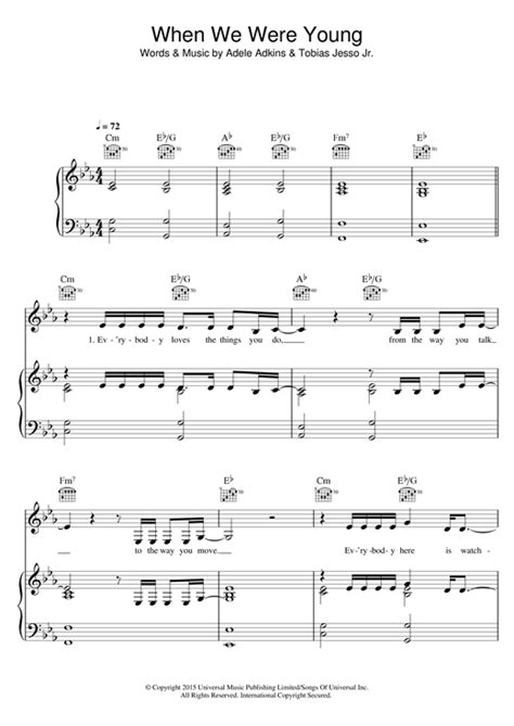 Jun 21, 2021 · when we were young chords by adele. When We Were Young Sheet Music | Adele | Piano, Vocal ...