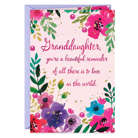 It's never been easier to wish loved ones a happy birthday thanks to our printable birthday cards! Lovely and Loved Birthday Card for Granddaughter ...