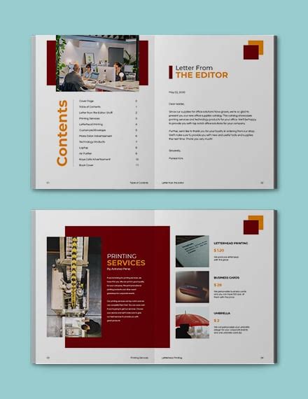 Free Office Solutions Catalog Template Indesign Word
