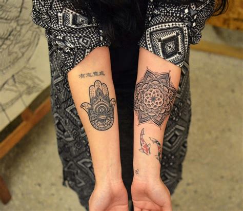 Mandala♥hamsa Sleeve Tattoos For Women Hamsa Hand Tattoo Hamsa