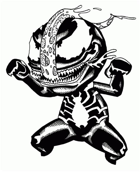 Venom Coloring Page Coloring Pages For Kids And For Adults Clip Art
