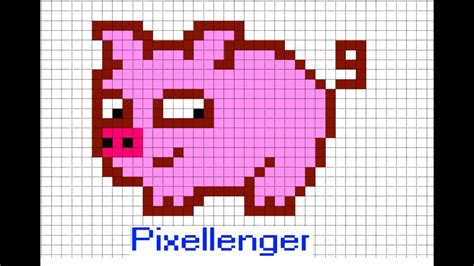 Pig Pixel Art How To Draw Pixelart Drawing Как нарисовать свинку