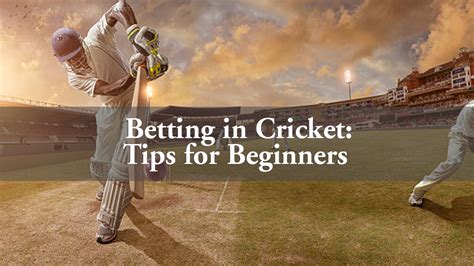 Betting In Cricket Tips For Beginners See Blogs Related To Cricket