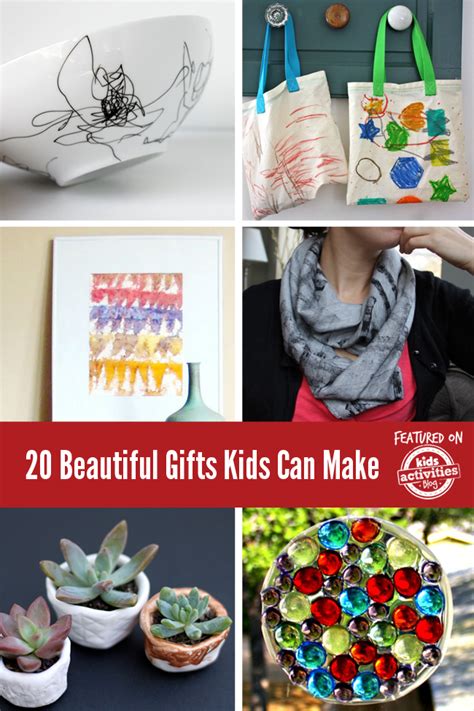 Gift ideas for parents from toddlers. 20 Beautiful Gifts Kids Can Make