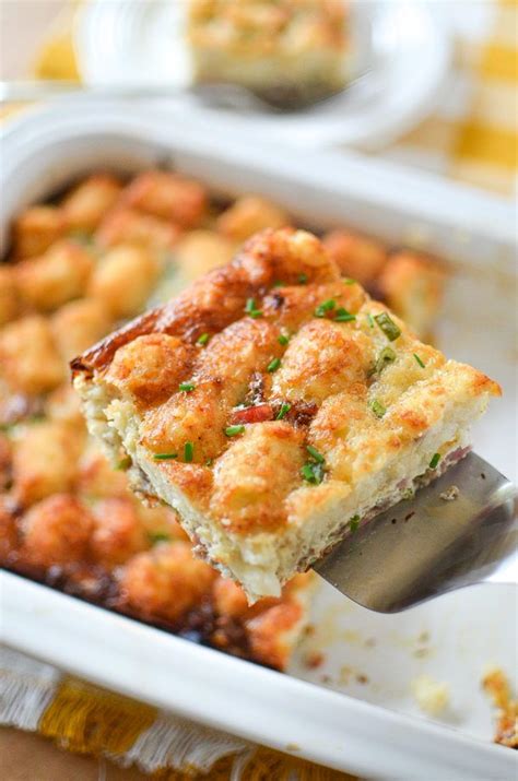 Tater tot breakfast casserole is a great overnight breakfast casserole for christmas morning or easter like other tater tot casseroles, this tater tot breakfast casserole recipe can be altered easily to meat: Tater Tot Breakfast Casserole | Recipe | Tater tot breakfast casserole, Tater tot breakfast ...