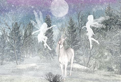 Winter Fairy Magic Digital Art By Lisa Roy