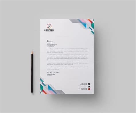 Vibrant Corporate Letterhead Design Template - Vibrant Graphics | Graphic Templates Store