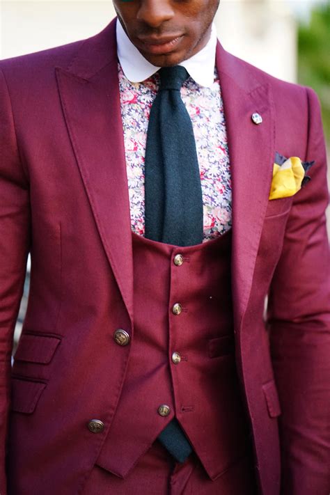 Ootd 3 Piece Burgundy Suit Tailored To Perfection Norris Danta Ford