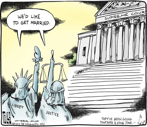 Political Cartoon On Court Considers Gay Marriage By Tom Toles Washington Post At The Comic News