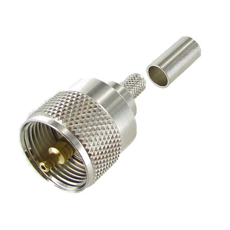 Connectors Uhf Male Plug Pl 259 Crimp On Connector For Rg58 Coax