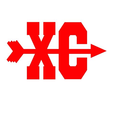 Cross Country Xc Symbol 37 X 22 Inch Vinyl Decal Window Etsy