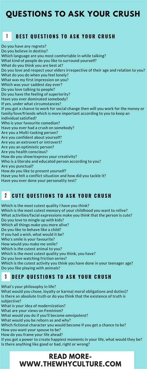 New And Interesting Questions To Ask Your Crush Thewhyculture