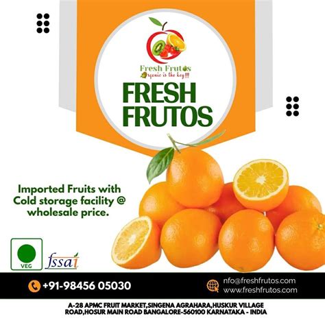 A Grade Karnataka Fresh Orange Packaging Size 5 Kg Packaging Type