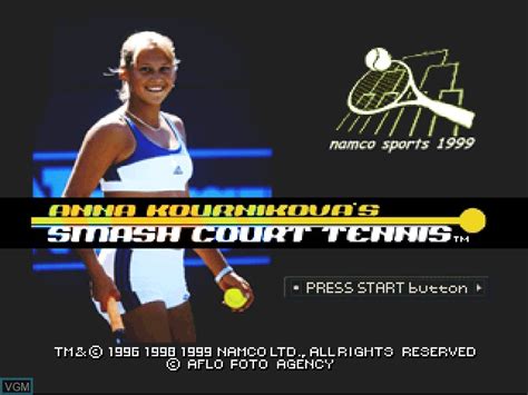Anna Kournikovas Smash Court Tennis For Sony Playstation The Video