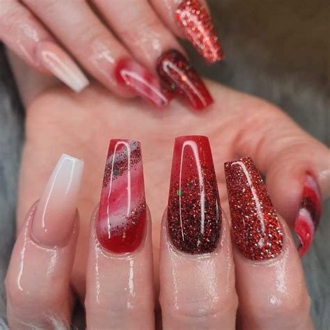30 Best Red Acrylic Nail Designs Of 2020
