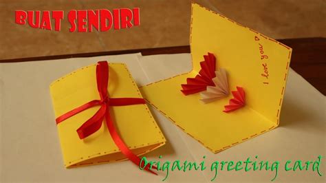 Apabila ada kesalahan atau kurang jelas pada tutorial di. Cara membuat origami kartu ucapan easy origami greeting ...