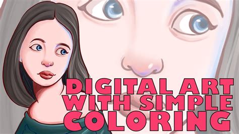 How To Do Digital Art With Simple Coloringdigital Coloring Tutorial
