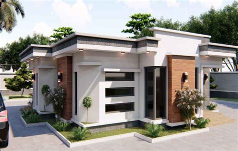 Nigerian House Plan Modern Bedroom Bungalow