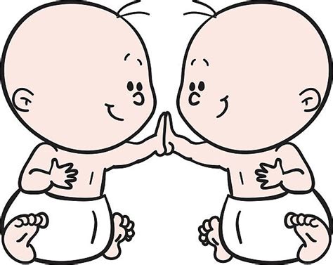 Twin Baby Illustrations Royalty Free Vector Graphics And Clip Art Istock