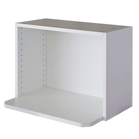 Achetez votre meuble de cuisine haut mo encastrable niche 38 ipoma blanc brillant 1 abattant l60 x h70 x p37 cm. Eurostyle Meuble Micro-onde 24 x 17 5/8 Mélamine Blanc ...