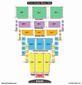 Civic Center Music Hall Seating Chart Seating Charts Tickets