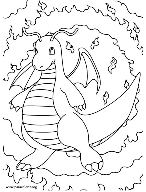 This cute little pokémon is water type and is seen right from the beginning of the pokémon days. Pokémon - Dragonite coloring page | Pokemon coloring, Pokemon coloring pages, Dragon coloring page