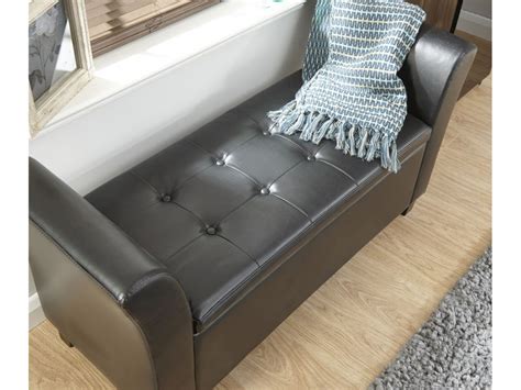 Window seat storage can be included in any room to provide some much needed storage and seating space. Verona Black Faux Leather Lift Up Ottoman Storage Window Seat