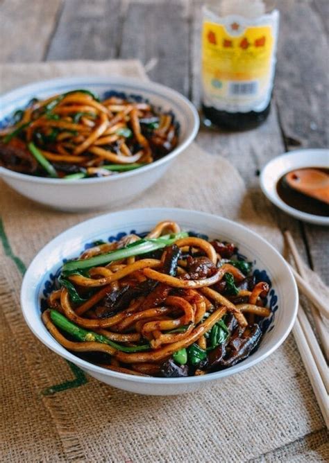 These are thick noodles that are packaged in plastic bags and sold fresh in asian/chinese markets. Shanghai Fried Noodles (Cu Chao Mian) - The Woks of Life