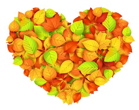 Autumn Leaves Heart Transparent Png Clip Art Image Clip Art Art