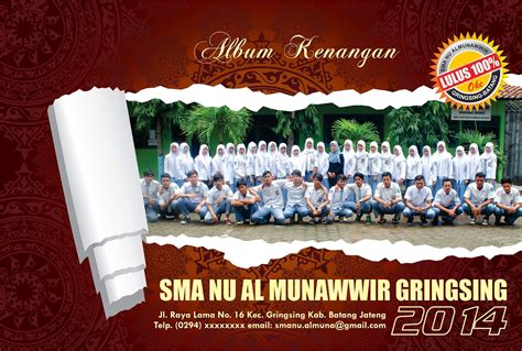 Album kenangan sekolah tidak dapat dipungkiri lagi design buku tahunan sekolah bukan sekedar bagaimana kita memainkan warna layout ataupun penempatan element design lainnya tetapi ada satu hal lainnya yang tidak kalah penting yaitu typography. BUKU MEMORI SISWA SMA AL MUNAWWIR GRINGSING BATANG