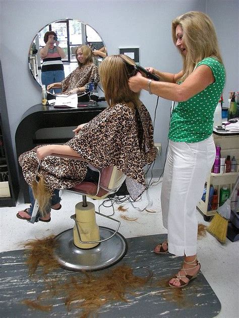 Lady Stylist Sexy Girls Haircutting Haircut Salon Hair Salon