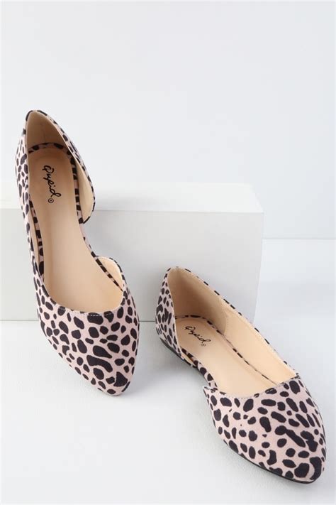 Cute Leopard Print Flats Suede Flats Dorsay Flats Lulus