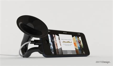Iacoustic S Minimized Gramophone For Iphone 5 3d Printing Service