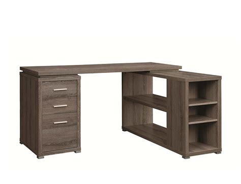 I created this video with the youtube slideshow creator and content image about : Weathered Grey L-Shape Desk with Silver Hardware CO 518 ...