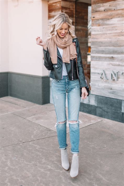 how to wear ankle boots with straight leg jeans straight a style