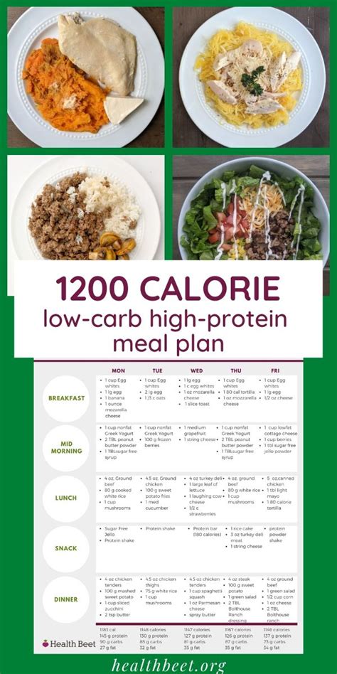 31 1200 Calorie Diet Plan Printable Low Carb Meal Plan