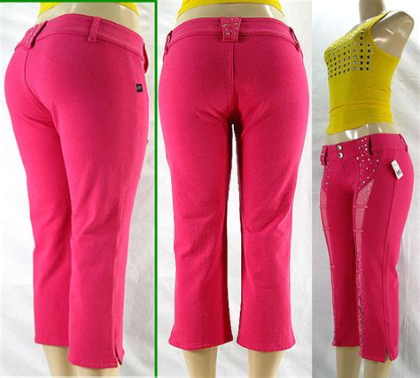 searchcar sexy capri hot pink moleton brazilian stretch jeans