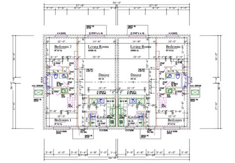 Twin House Layout Plan Autocad File Artofit