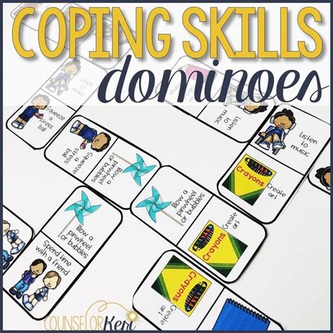 Coping Skills Game Coping Skills Dominoes Counseling Game Coping