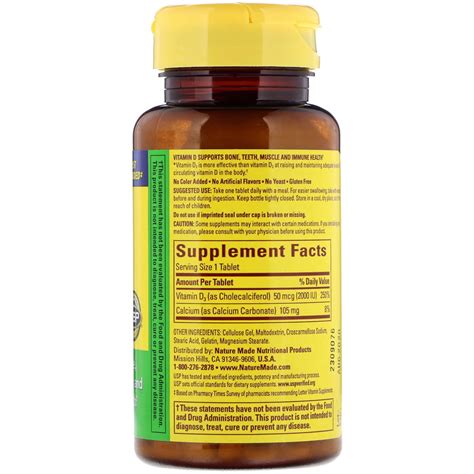 Those who get enough sun in the summer. Nature Made, D3, Vitamin D Supplement, 2000 IU, 100 ...